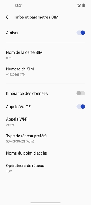 Pour changer de réseau en cas de problèmes de réseau, sélectionnez Opérateurs de réseau