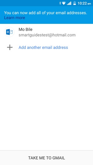 Select TAKE ME TO GMAIL