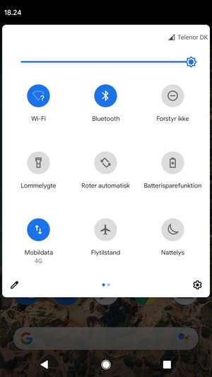 Slå Wi-Fi og Bluetooth fra