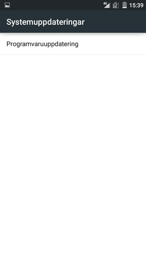 Välj Programvaruuppdatering