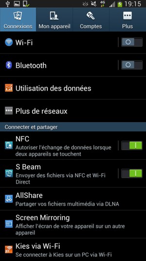 Sélectionnez Plus de réseaux