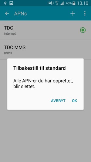 Velg OK
