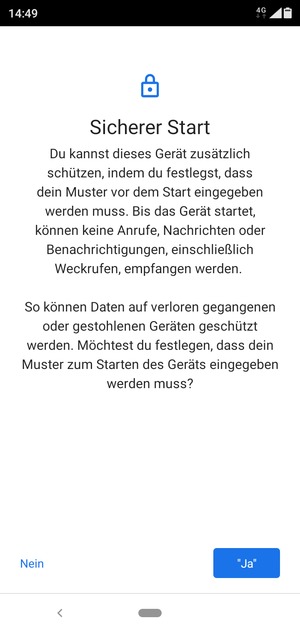 Wählen Sie die gewünschte Option