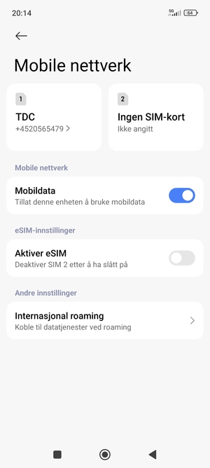 For å bytte nettverk hvis det oppstår nettverksproblemer, velg Public