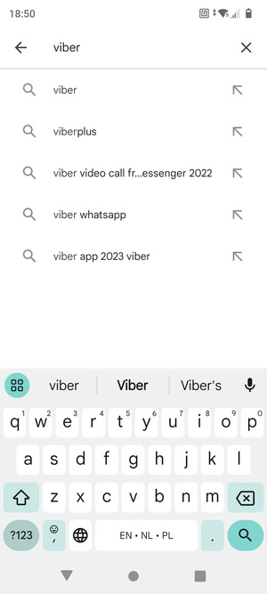 Enter the app name and select Search