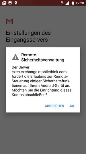 Wählen Sie OK