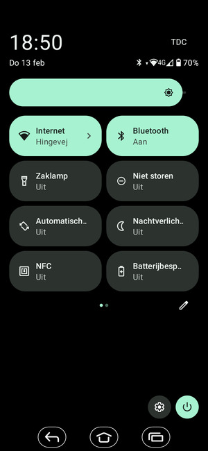 Selecteer Internet