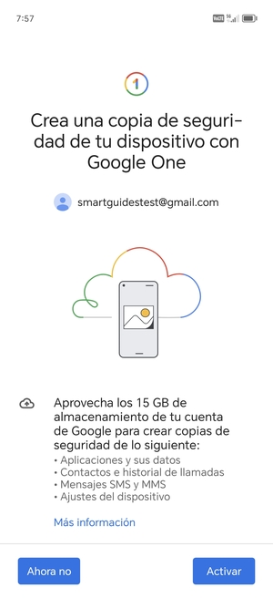 Seleccione Activar
