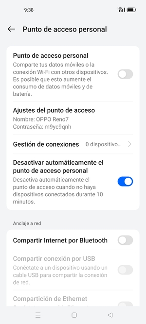 Active Punto de acceso personal