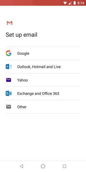 Select Outlook, Hotmail and Live