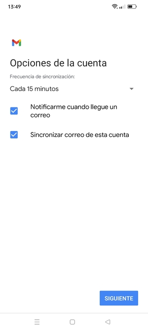 Seleccione SIGUIENTE