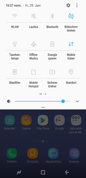 Wählen Sie  Lautlos, um wieder in den Ton-Modus zu wechseln