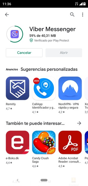 Espere a que el proceso de instalación finalice