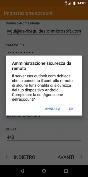 Seleziona OK
