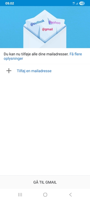 Vælg Tilføj en mailadresse