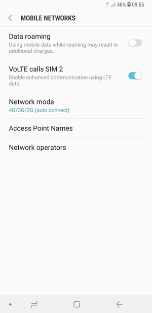 Select Access Point Names