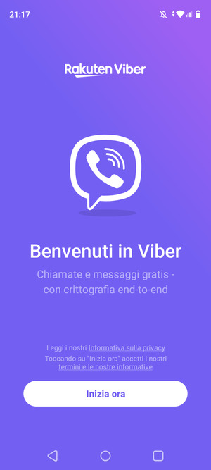 L'app è pronta per l'uso