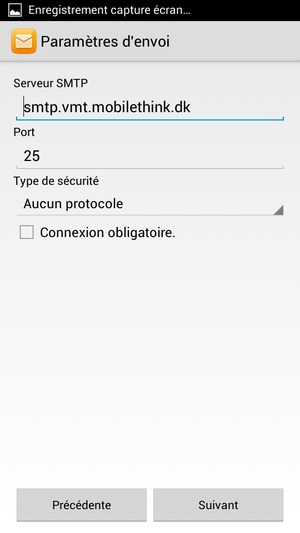 Décochez la case Connexion obligatoire. et sélectionnez Suivant