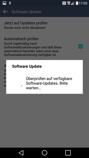 Warten Sie, bis die Suche abgeschlossen ist