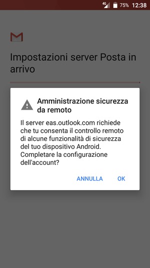 Seleziona OK