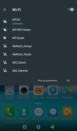 Désactiver le Wi-Fi