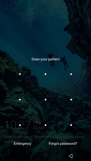 Your phone is now secure with a screen lock