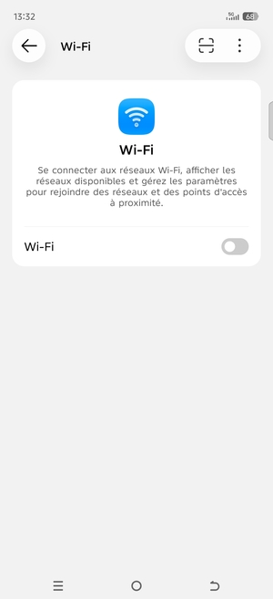 Activer le Wi-Fi