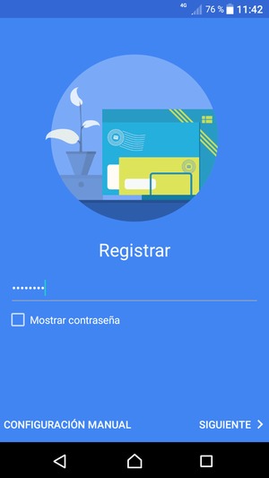 Introduzca su contraseña de Hotmail y seleccione SIGUIENTE