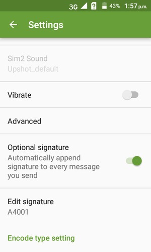 Scroll to and select Advanced