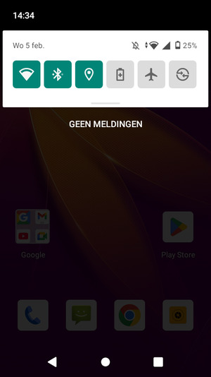 Schuif naar beneden in het bovenste menu opnieuw