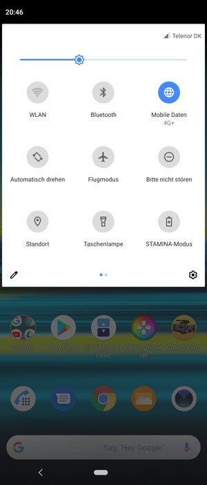 Wählen Sie STAMINA-Modus