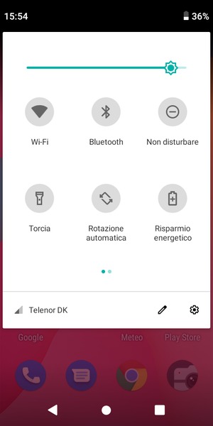 Regola la luminosità al livello desiderato