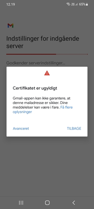 Vælg Avanceret