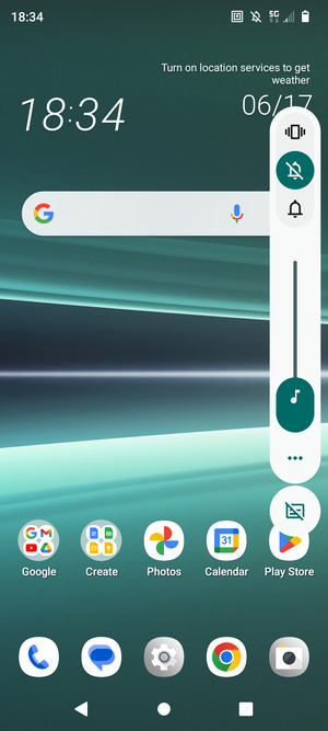 Select Mute to change to Mute mode