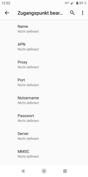 Geben Sie Internet-Informationen ein