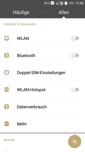Wählen Sie Doppel-SIM-Einstellungen