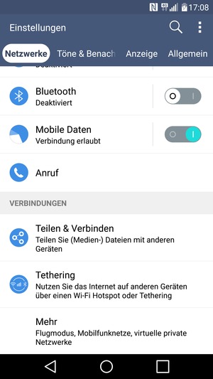 Wählen Sie Allgemein