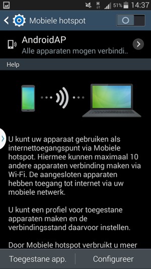 Selecteer Configureer