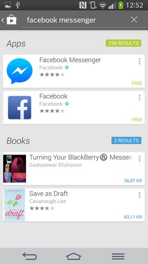 Select the app