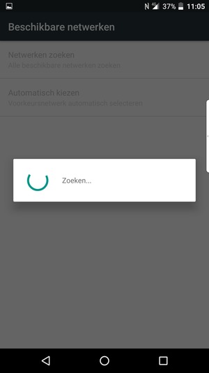 Wacht tot de zoekopdracht beëindigd is