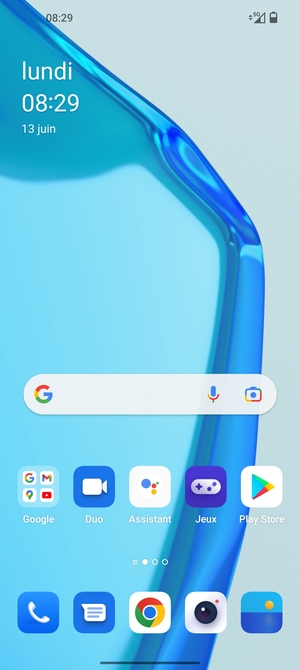 Sélectionnez Google