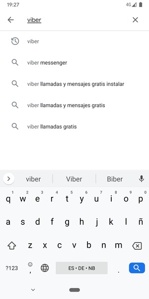 Introduzca el nombre de la aplicación y seleccione Buscar