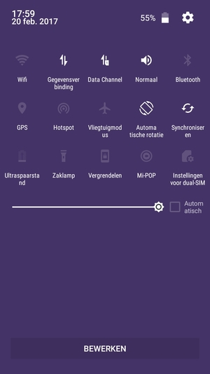 Vink het selectievakje Automatisch aan