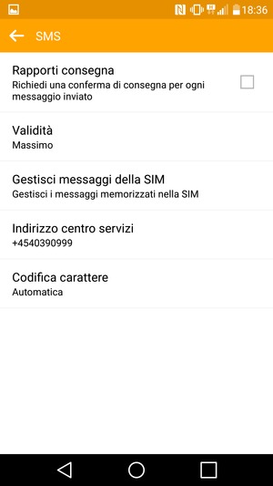 Seleziona Indirizzo centro servizi