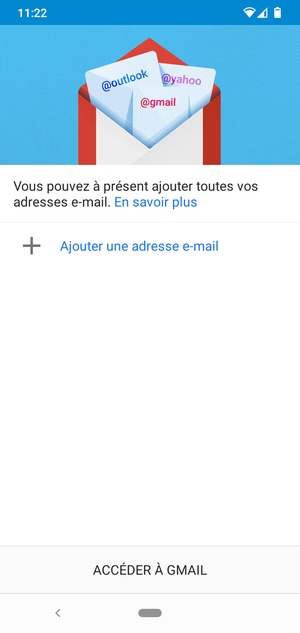 Sélectionnez Ajouter une adresse e-mail