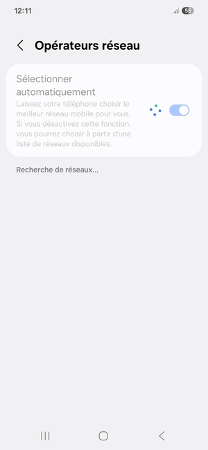 Veuillez attendre la fin de la recherche