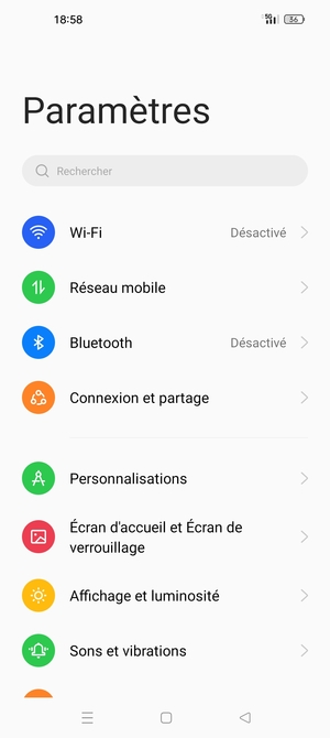 Sélectionnez Wi-Fi