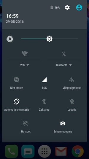 Selecteer de Instellingen knop