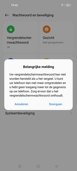 Selecteer Doorgaan