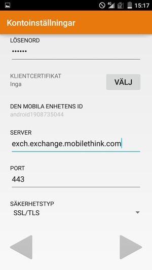 Scrolla ner och välj Nästa